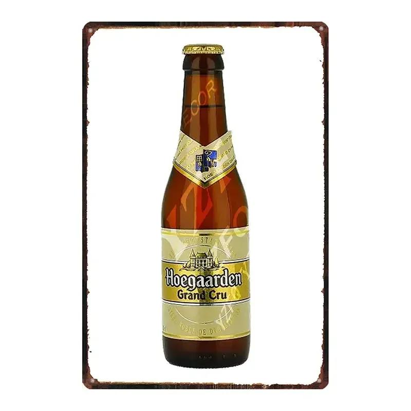 Винтажная бельгийская пивная металлическая жестяная вывеска ORVAL Chimay Ретро настенный декор для кухни, ресторана, дома Художественный постер DUA