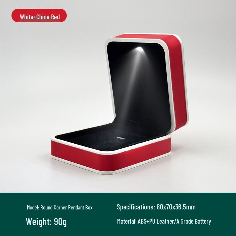 Креативная светодиодная шкатулка для ювелирных колец с подсвечиваемым дисплеем