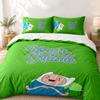 Adventure time Custom Name 3pc set Perfect for bedroom use Comfortable bedding set includes a duvet cover and two pillowcases Ideal birthday or Christ