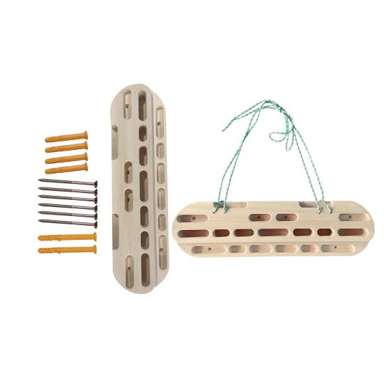 Rock Climbing Hangboard Wooden Hand Grip Finger Forearm Strengthener Trainer Pull Up Bar Hanging Fingerboard Climbers Athletes Gift