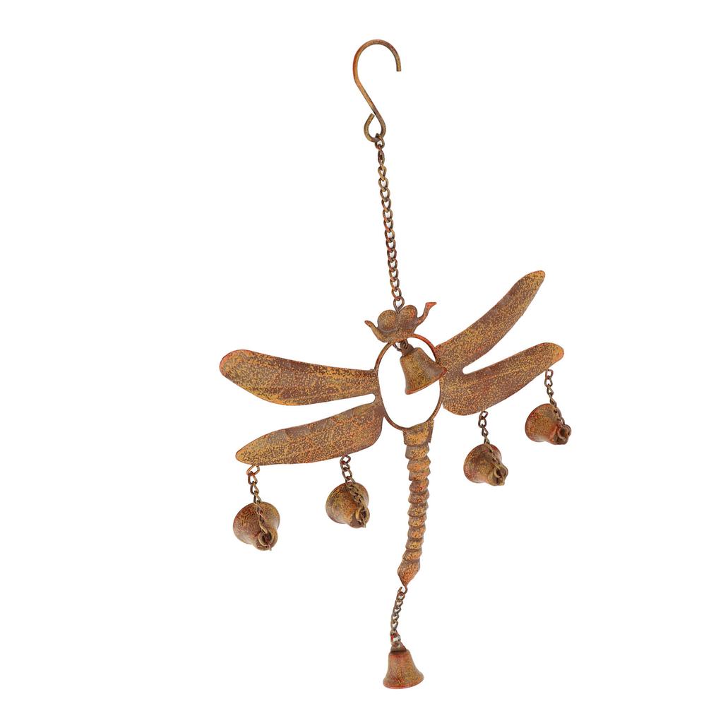 Колокольчик ветра «Стрекоза» с колокольчиками, железный, изысканный, простая установка, колокольчик ветра «Стрекоза» H