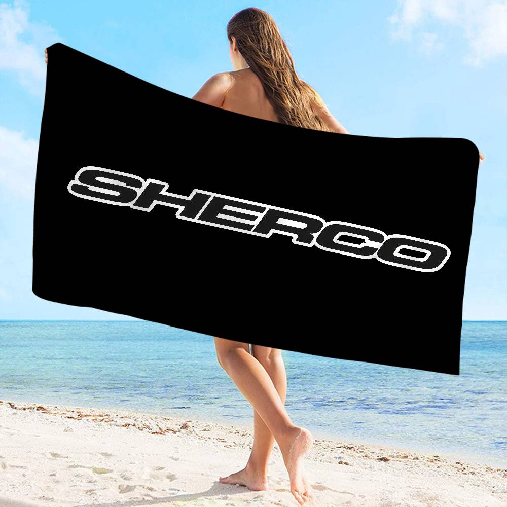 S-Sherco LOGO Bath Towel Microfiber Soft Water Absorbing Breathable For Girl Kids Decorative Cartoon Beach Towel
