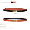Lock Adjustable Belt Suit Pants Pant Belt Genuine Leather Casual Belt Women's Matching Dress Fashion Waist