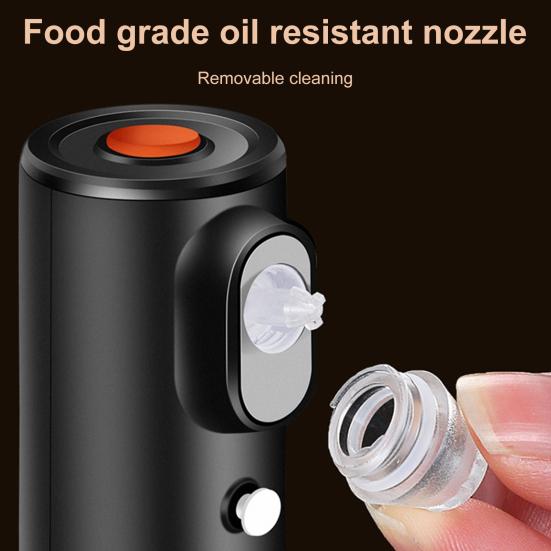 Электрический распылитель масла 200 мл/7,03 унции, непрерывное распыление с контролем порций, распылитель масла и дозатор, кухонные гаджеты, аксессуары для фритюрницы