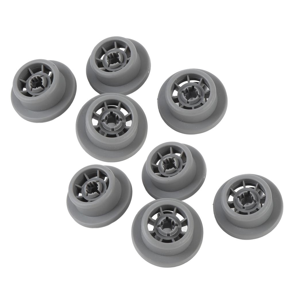 8Pcs Dishwasher Lower Rack Wheels 165314 Replacement Kitchen Supply Plastic Parts Accessories