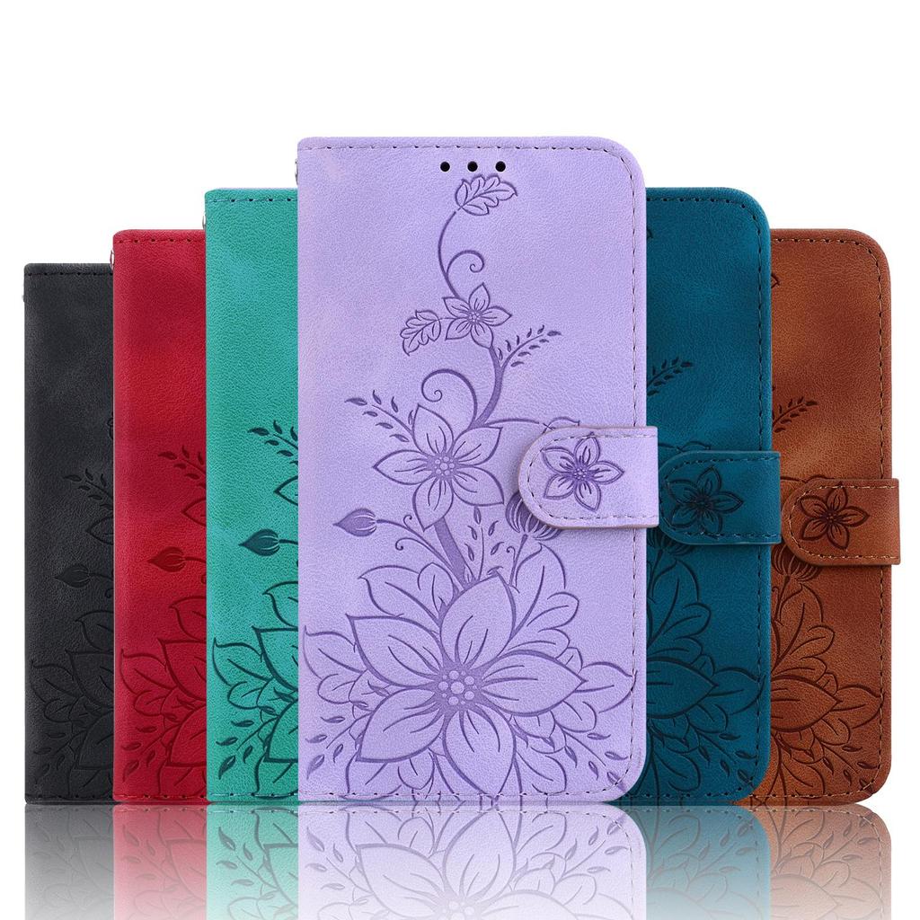 3D Тиснение Искусство Цветочный Узор Кожаный Чехол Для Телефона Кошелек Подставка Для Книги Для iPhone Samsung Xiaomi Redmi Girl Зеленый Фиолетовый Цвет Магнитная Карта Откидная Сумка