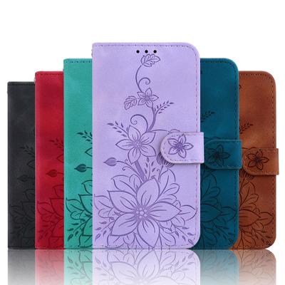 3D Тиснение Искусство Цветочный Узор Кожаный Чехол Для Телефона Кошелек Подставка Для Книги Для iPhone Samsung Xiaomi Redmi Girl Зеленый Фиолетовый Цвет Магнитная Карта Откидная Сумка
