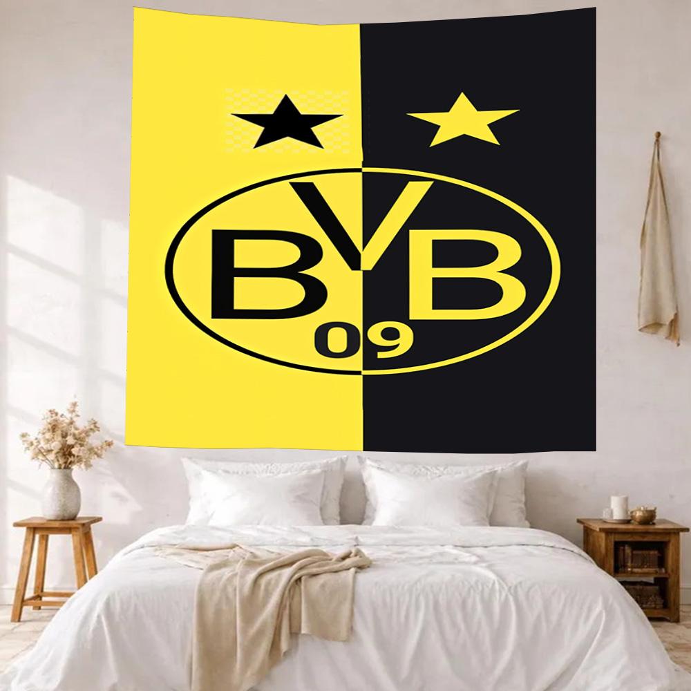 Borussia Dortmund Wall Decor Tapestry Art For Pet Memorial Birthdaywedding Party Backdrop Family Gift
