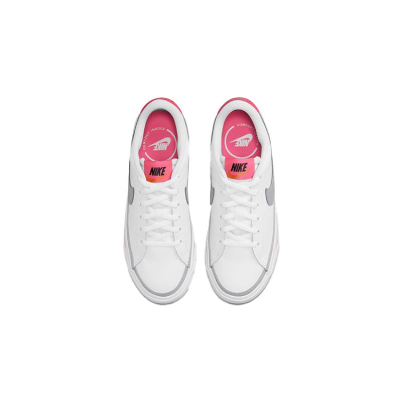 Nike Кроссовки Court Legacy White Pink Prime Light GS DA5380-111