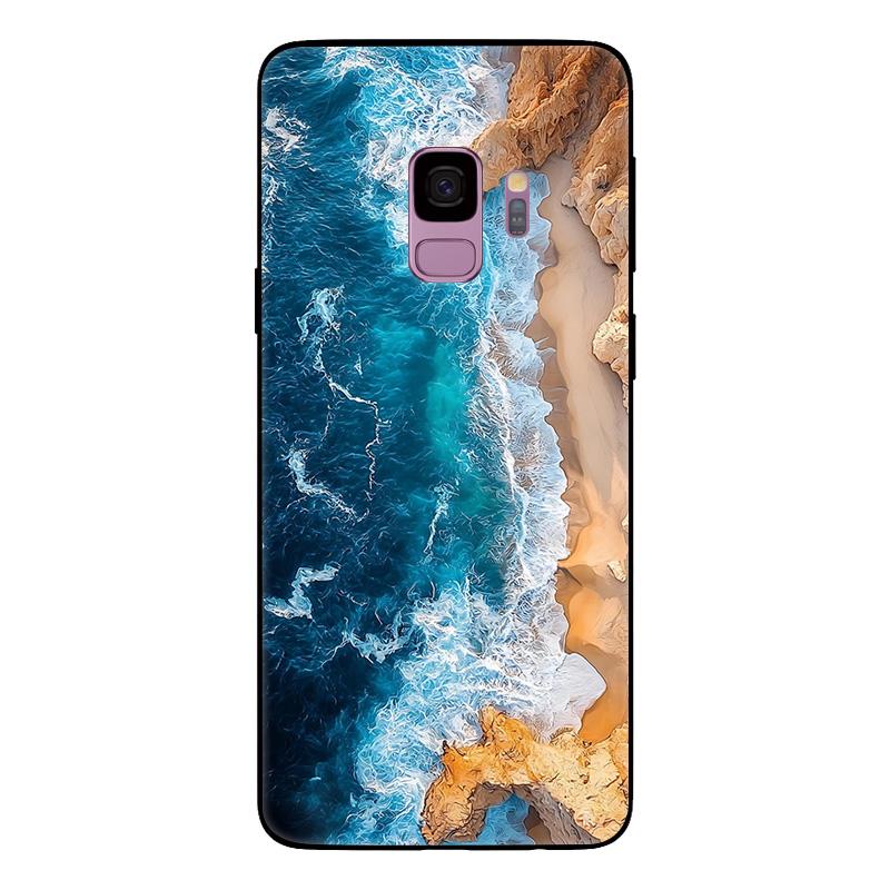 Чехол для Samsung Galaxy S9 Plus SM-G965F G965 S9Plus Мраморный Рисунок Мягкий Матовый Силиконовый Задний Чехол для Samsung S9 S9+ Полный Чехол
