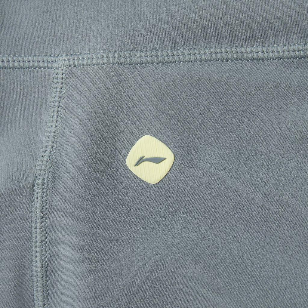 Li Ning Серия Фитнес Однотонные Универсальные Облегающие Спортивные Длинные Брюки Женские низ Штормовой Серый AULV024-3