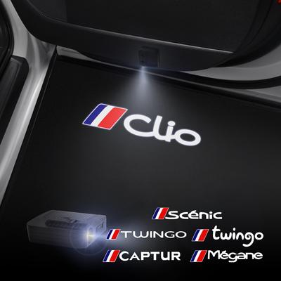 1/2 шт. Для Captur Scenic Twingo RS GT Sport Автомобильные дверные приветственные огни Лазерный проектор Логотип Беспроводное сенсорное аксессуар