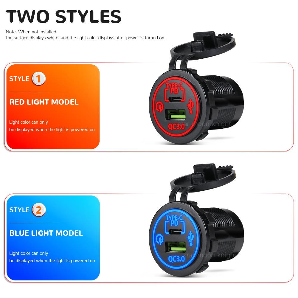 For Honda NX 400 NX400 2025 Accessories Motorcycle QC3.0 USB Type C PD Fast Charger Power Adapter Plug Socket