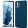 Silicone Case - Booling - for Samsung Galaxy A52 - A52 5G - A52s 5G - Matte Navy Blue Shockproof