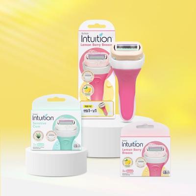 Chic Intuition Lemonberry Handle Special Pack (розовый) + 3 сменных лезвия Lemonberry + 3 сменных лезвия Natural