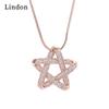 Женское ожерелье Lindon, кулон из медного сплава, циркон, модный подарок