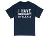 Funny Dyslexia Awareness T-Shirt Humorous Wordplay Graphic Tee Graphic T Shirts Retro Streetwear Short-sleeved Men's T-shirt