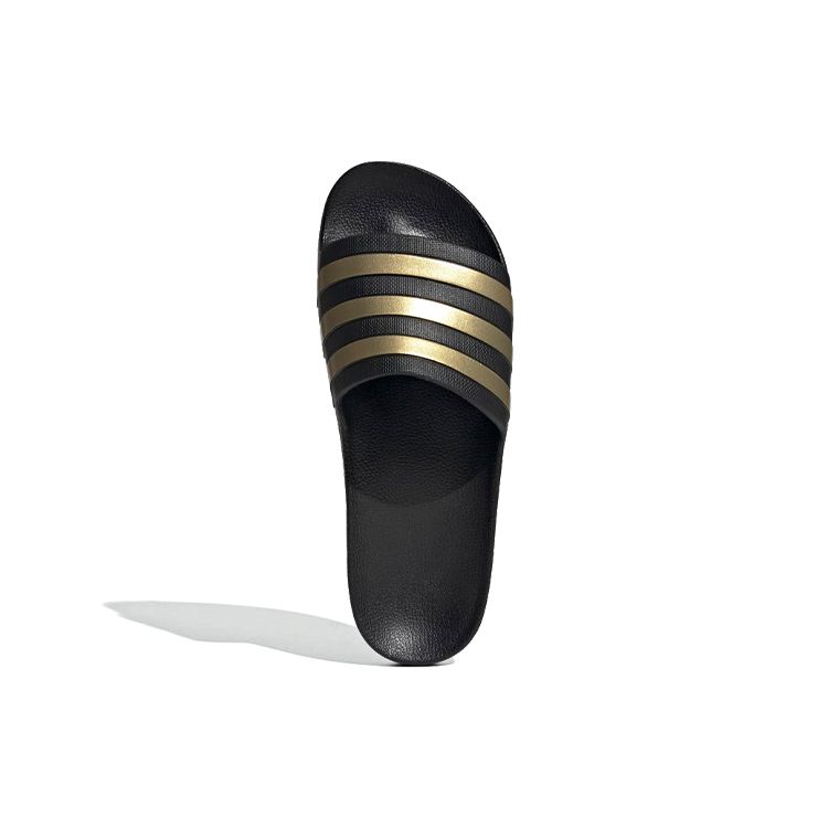 adidas Кроссовки унисекс Adilette Aqua Slides Black Gold Metallic Core-Black EG1758
