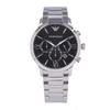 EMPORIO ARMANI Men's Quartz Chronograph Watch, Metallic Silver/Black, AR11208