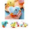 Naughty Clockwork Plush Chicken Fun Kids Toy Gift