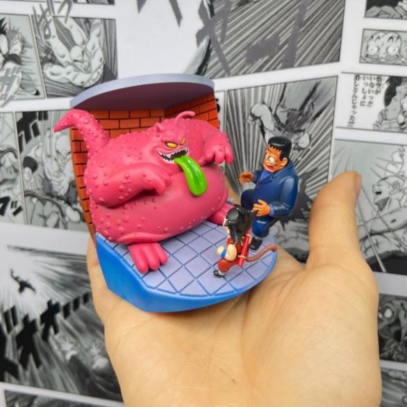 8cm/3.15in Anime Dragon Ball Z Figure Goku vs Fat Dragon Action Figure Collection Figurine Statue Toy Gift