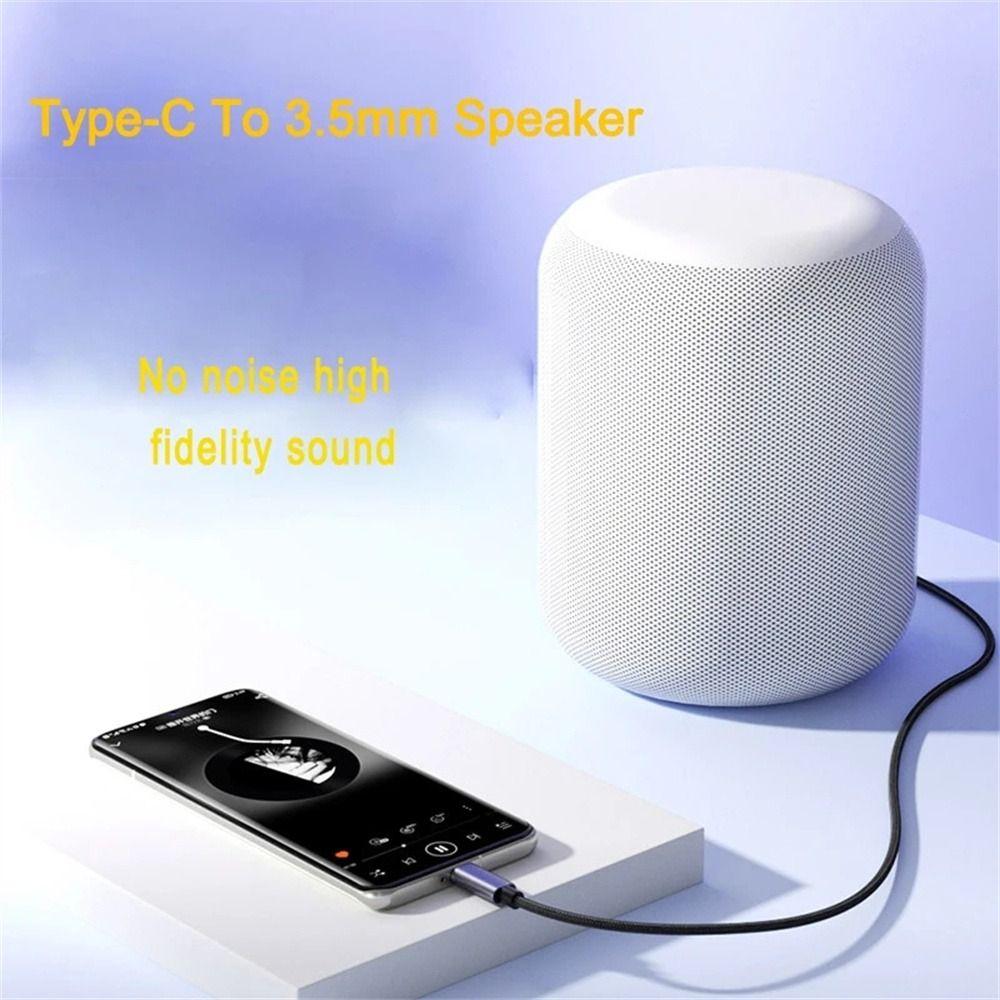Cable 3.5mm Male Type C Male Aux Audio Cable Audio Adapter Aux Converter Cord Type C to 3.5mm
