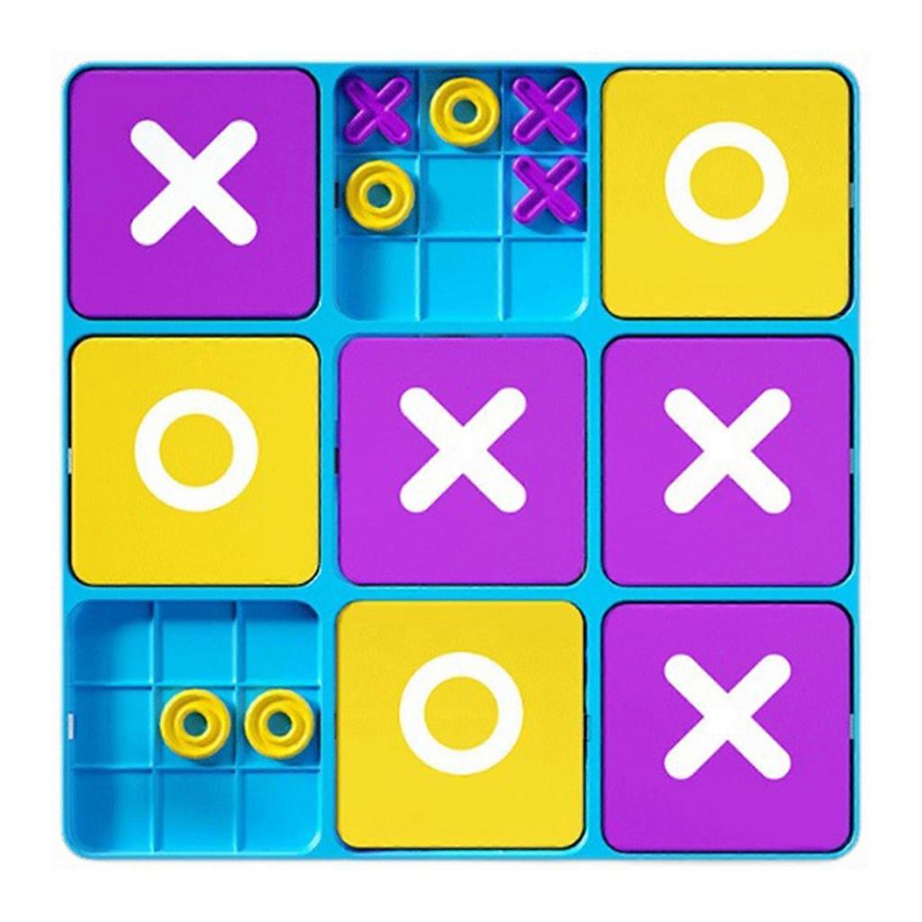 Tic Tac Toe Game - Tic Tac Toe Board Game Travel Fidget Toy for Kids Adults Family Game Night & Christmas Party Fun