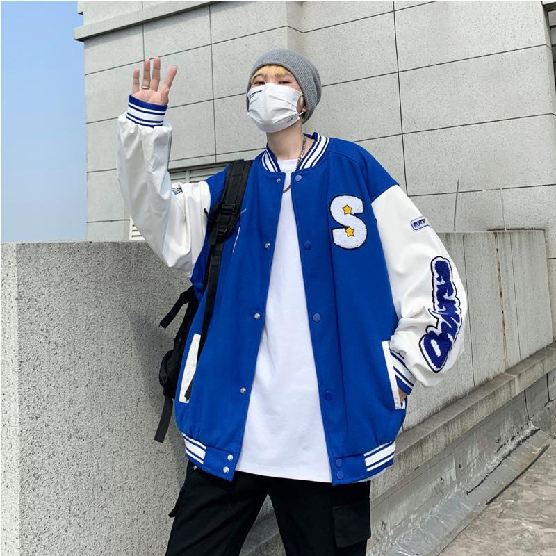 Куртка мужская пальто американский модный бренд бейсбольная одежда мужская весенняя новинка свободная вышитая повседневная куртка