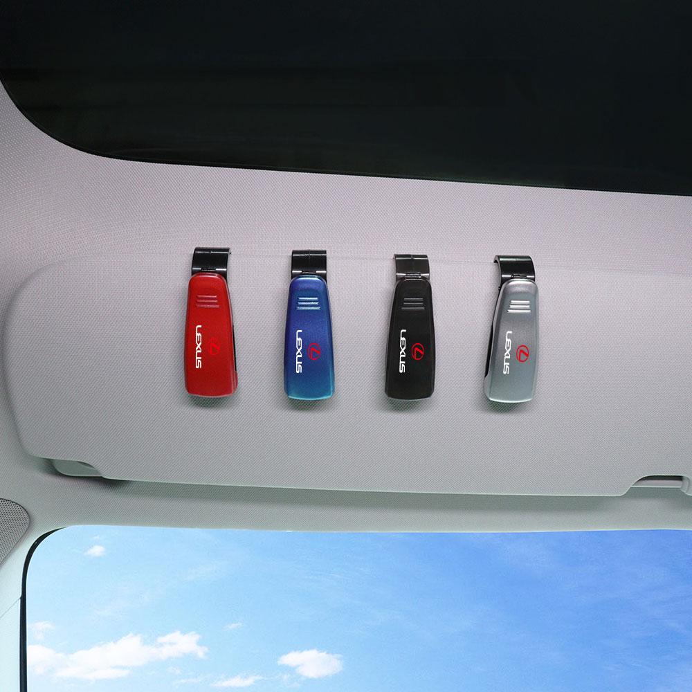 1/2pcs Car Glasses Clip Sun Visor Ticket Document Holder Storage Clips For Lexus IS300 IS200 LX570 GS300 GX460 ES300 RX450h Al20 HP5