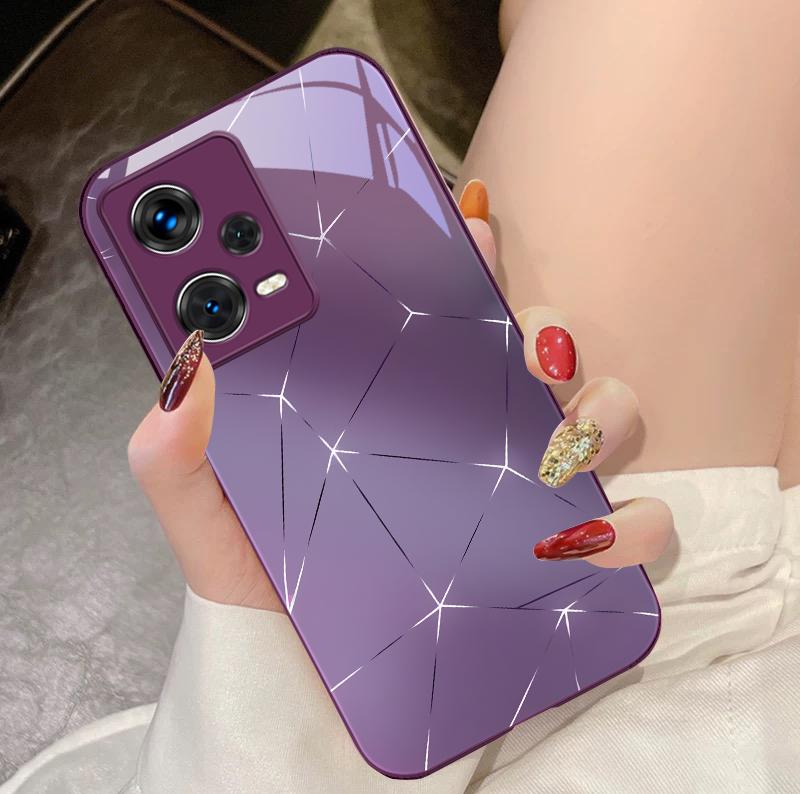 Lingge Dazzling Light Для Xiaomi 14 Ultra 13 Lite Redmi Note 13 11 Pro 12 Plus Poco X6 3 Pro F4 6 GT Чехол для телефона из закаленного стекла