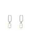 [TOUS] Two-Tone Sweet Dolls Small Bear Hoop Earrings 1004251900