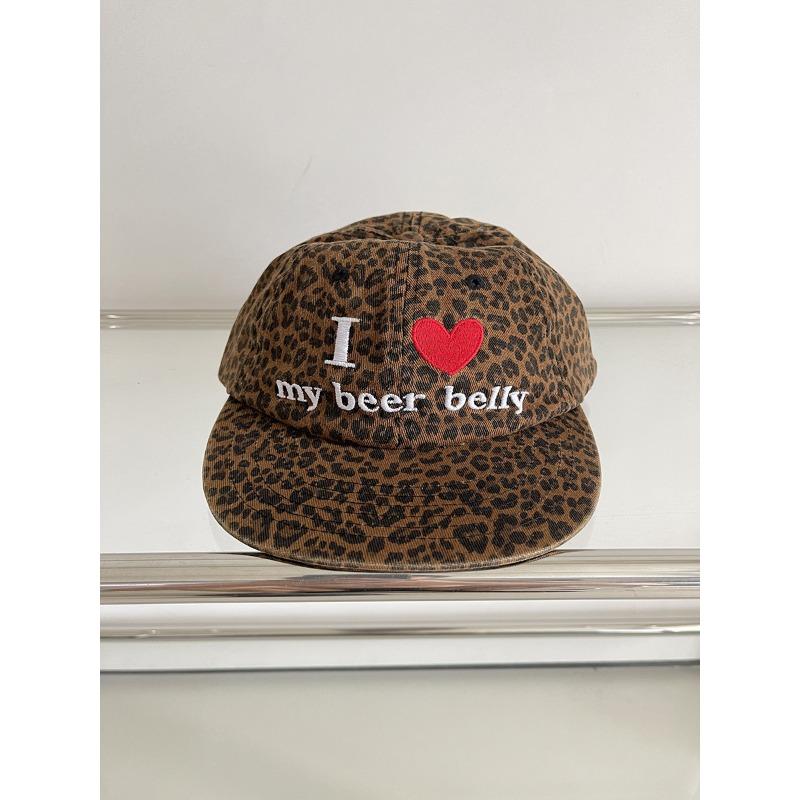Кепка с принтом леопарда I love beer belly, с плоским козырьком, женская, ретро, уличная, с мягким верхом, нишевая