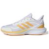 Slip Resistant Abrasion Resistant Low Top Casual Running Shoes Unisex White Yellow Sneakers JH5154