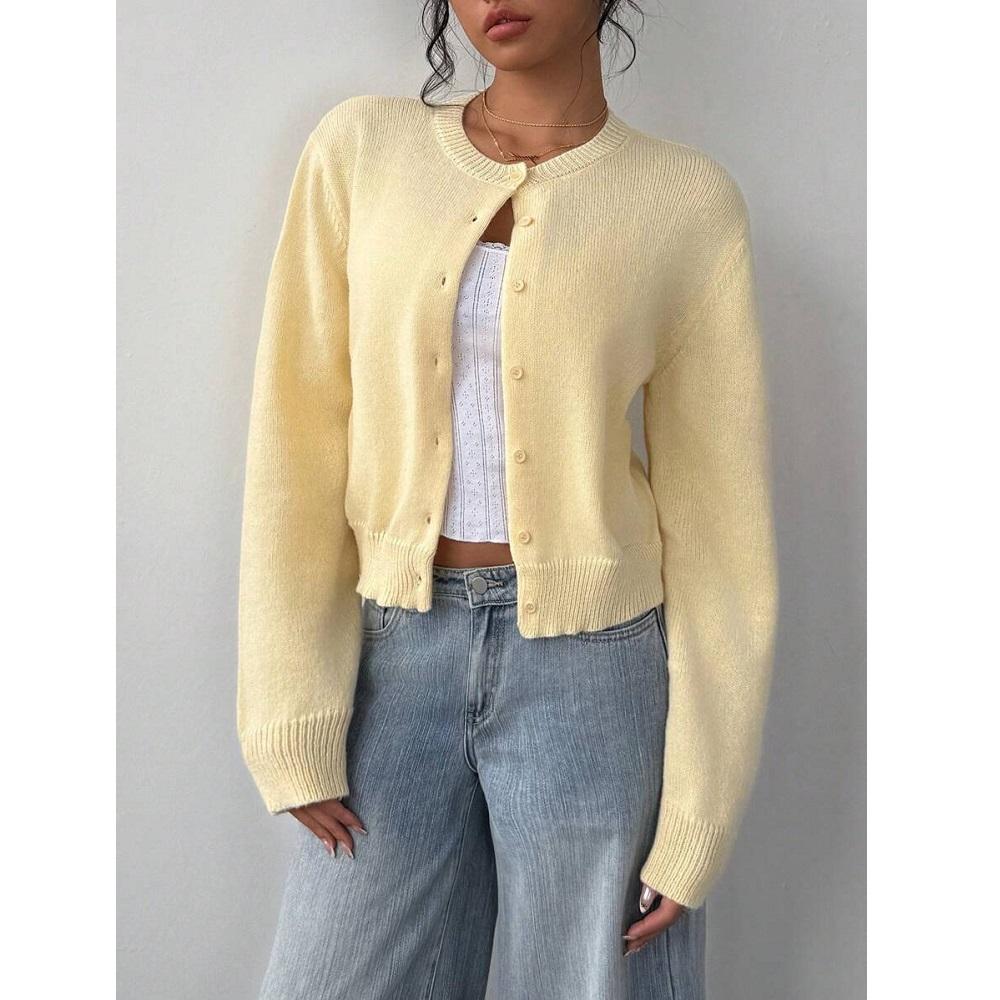 Women Autumn Winter Knitted Cardigans Sweaters Ladies Long Sleeve Single Breasted Sweater Outerwear Coats Jackets