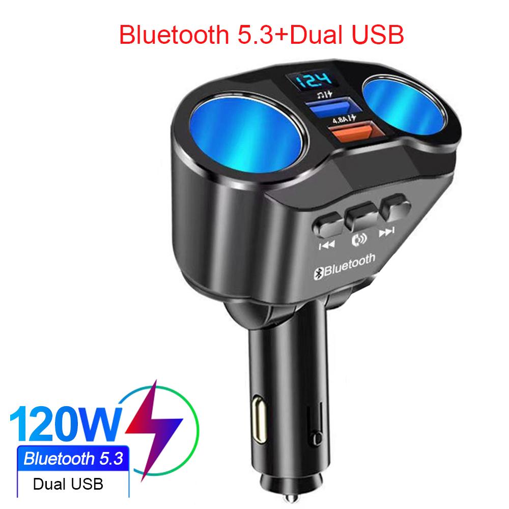 Автомобильная розетка, разветвитель, зарядное устройство, двойной USB PD20W QC 3,0, быстрая зарядка 12 В-24 В, 60 Вт, автоматический адаптер типа C для зарядки, вилка адаптера питания