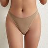 Women Thongs Low Waist Seamless Solid Color High Elasticity Anti-septic Soft Breathable Briefs Intimate Clothes