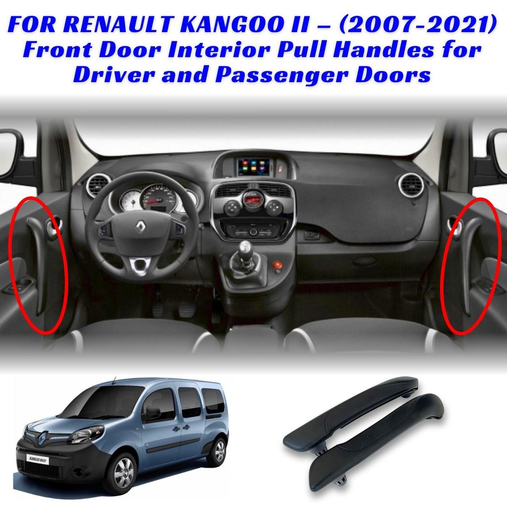 For Renault Kangoo II – (MK2 / 2007-2021), Front Door Interior Pull Handles for Driver and Passenger Doors - OEMs# 8200548971, 806820336R