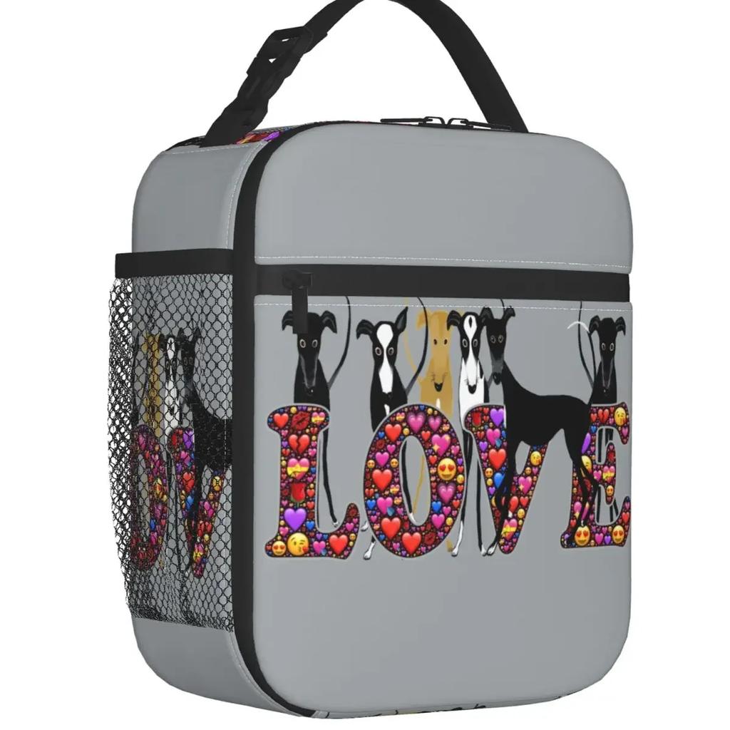 Изолированная сумка для обеда Greyhound Whippet Dog для женщин, портативная, с рисунком борзой, термосумка-холодильник для пикника и путешествий