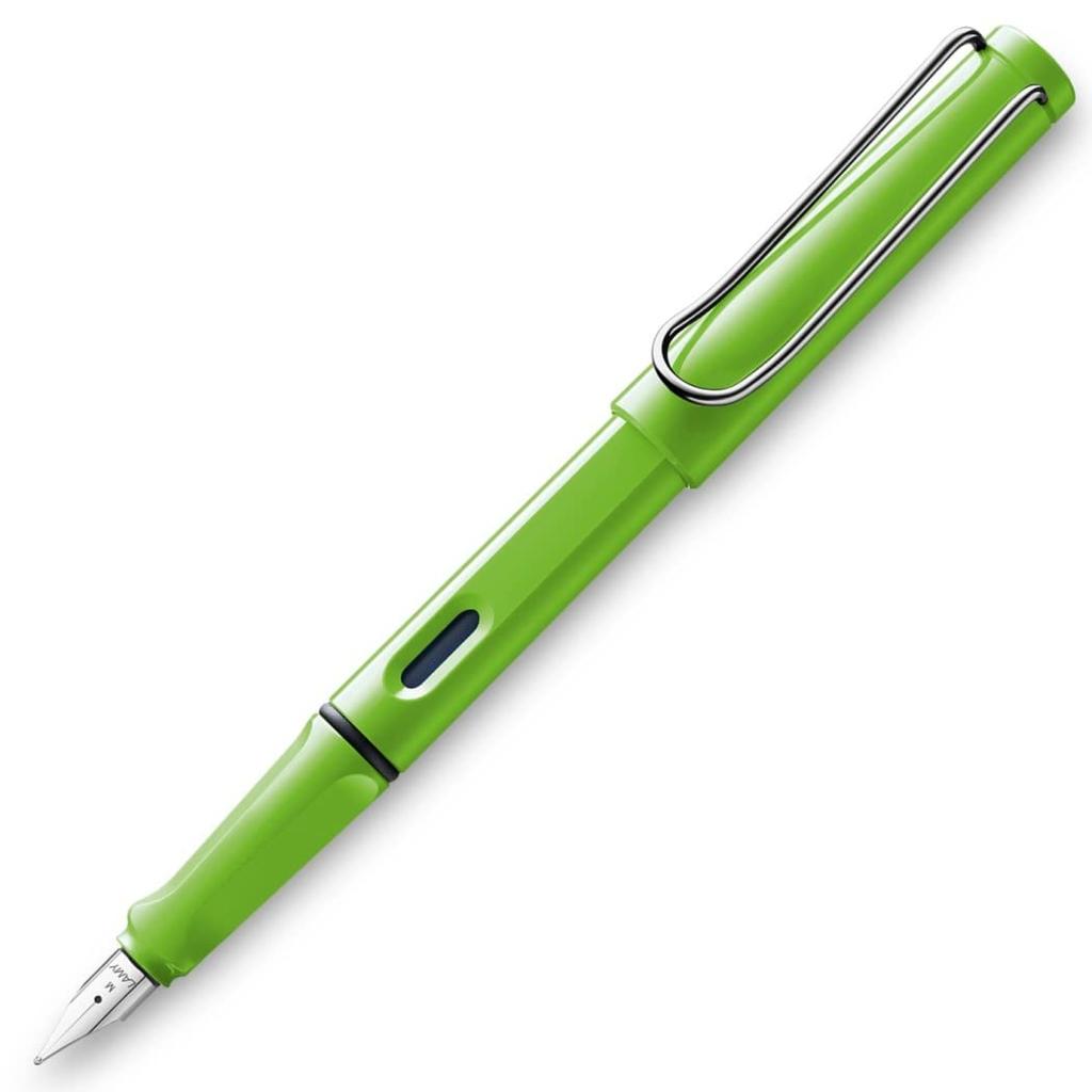 Lamy EF Extra Fine Fountain Pen, Safari Green, L13GN-EF, Dual-Use, Officially Imported