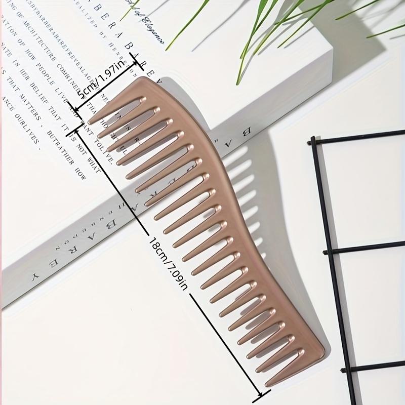 Men's Hair Grooming Tool - Wide-Tooth Styling Comb - Durable ABS Plastic Handle - Ergonomic Retro Design for Hair Dyeing