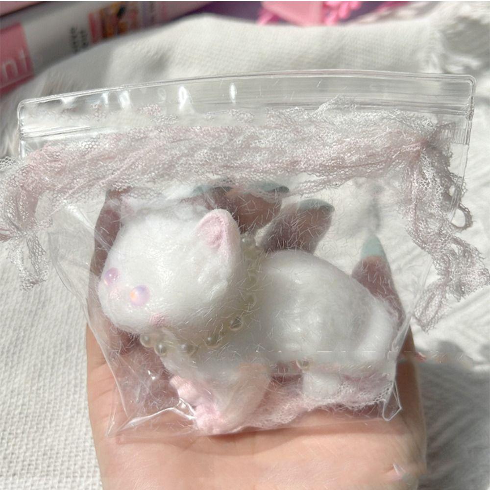 TPR Cat Squeeze Toy Plush Pinch Decompression Toy Interesting Cartoon Fidget Toy  Kids Tricky Doll