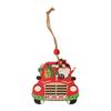 Christmas Ornaments Red Truck Christmas Tree Decoration, Christmas Ornaments Bulks, Wooden Farmhouse Hanging Crafts