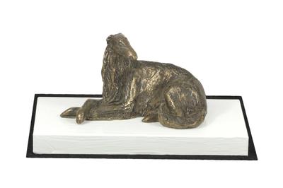 Русская псовая борзая, Русская борзая I - фигурка собаки, фигурка на белом основании, трофей для выставки