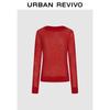 UR 2025 Spring Women's Festive Round Neck Knit Top