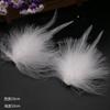 White Feather Hairpin Side Clip Hanfu Accessories Korean Feather Headdress Hairpin 