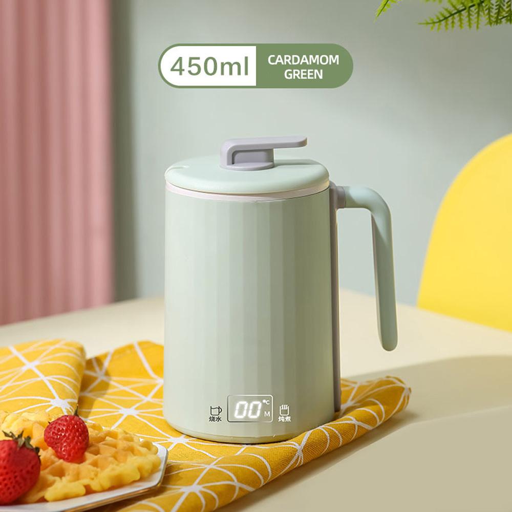 Мини-чашка для воды с электрическим подогревом из нержавеющей стали, многофункциональная чашка для здоровья, чашка с антипригарным покрытием, бытовой электрический чайник для тушения