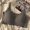 Women Seamless Bra Padded Vest Bras Push Up Lingerie Girl's Bralette Sleep Top Adjustable Shoulder Strap Underwear