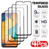 4Pcs Full Tempered Glass For Samsung Galaxy A10 A20 A30 A40 A50 A60 Screen Protector A70 A80 A90 M10 M20 M30 M40 Protective Film