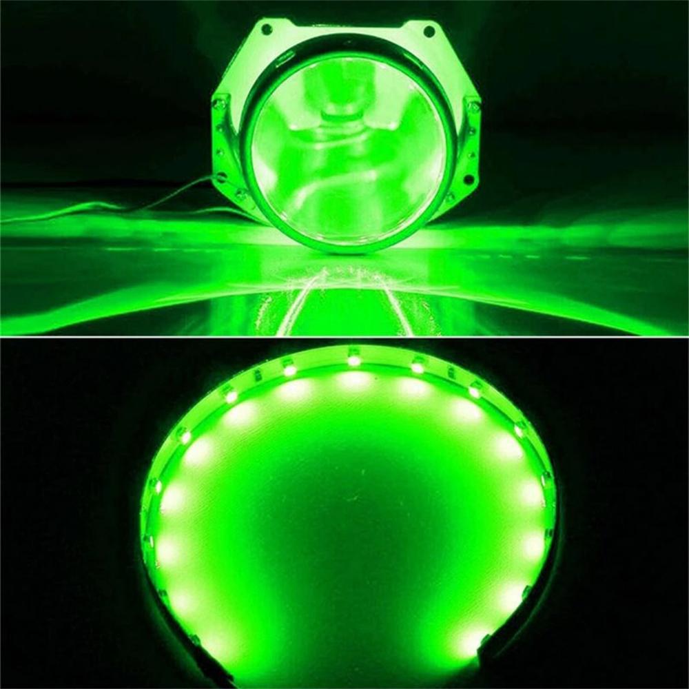 2 шт. DIY Devil Eyes светодиодный комплект колец Halo HID проектор автомобильные фары 360 градусов Demon Eyes светодиодные фонари модифицированные линзы Q5 Hela