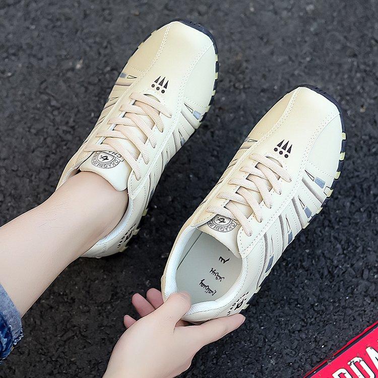Весенняя новая универсальная спортивная обувь в корейском стиле с плоской подошвой в стиле ретро для женщин